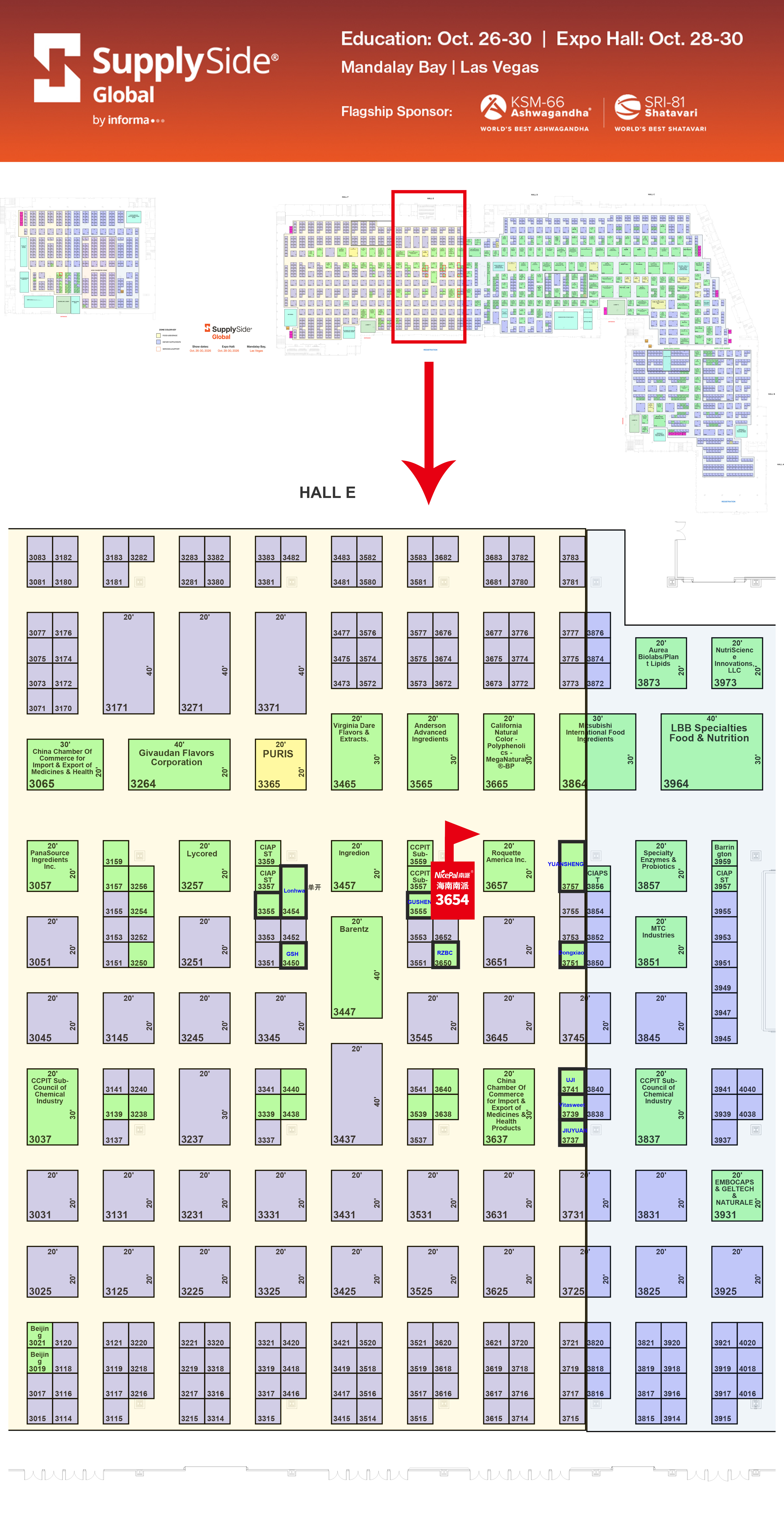 展位图SSG26 Floorplan 博华07
